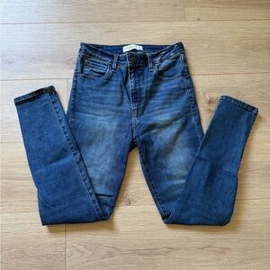 Abercrombie & Fitch Dark Blue Super Skinny High Rise Jeans